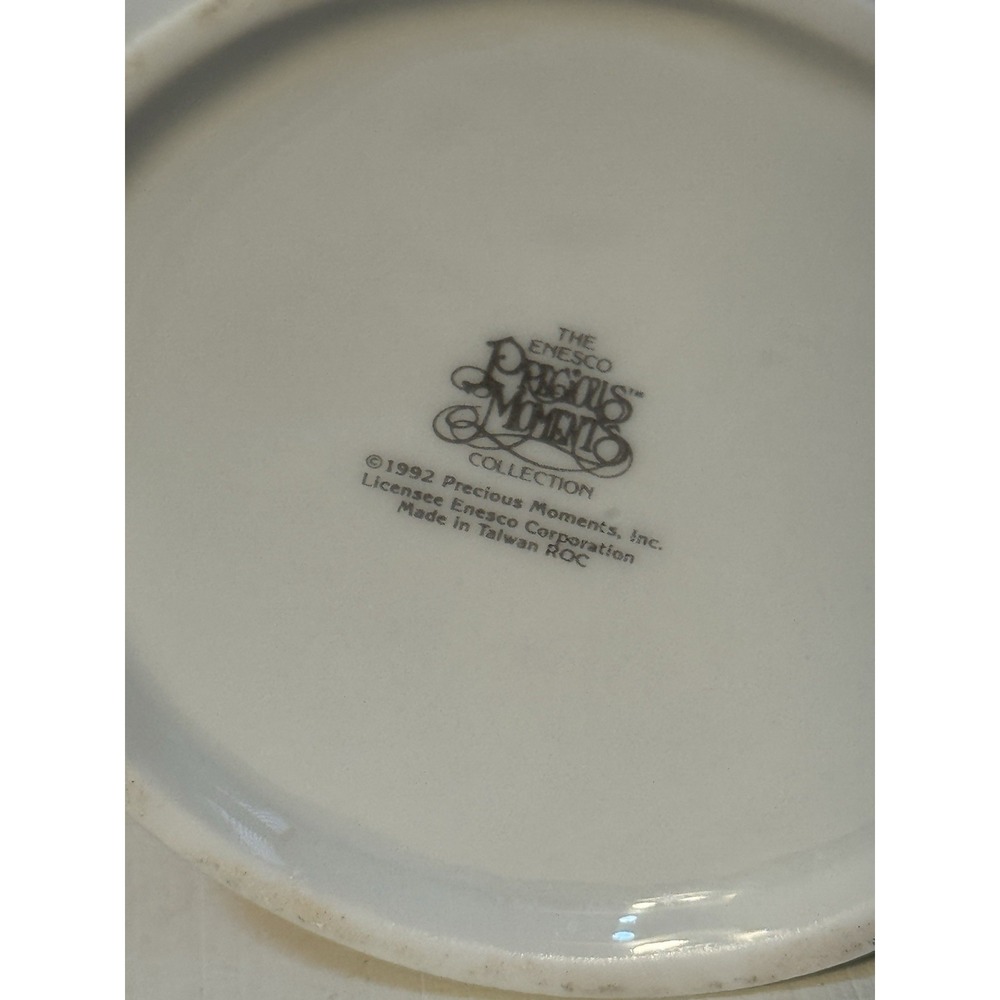 Vintage Precious Moments Coffee Mug "Love One Another" 9 fl. oz Heart Handle - Picture 8 of 11